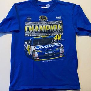 Nascar Blue Jimmy Johnson #48 Short Sleeve T-shirt